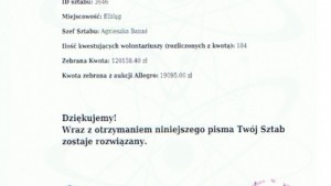 Ostateczna kwota 23 Finału WOŚP w Elblągu
